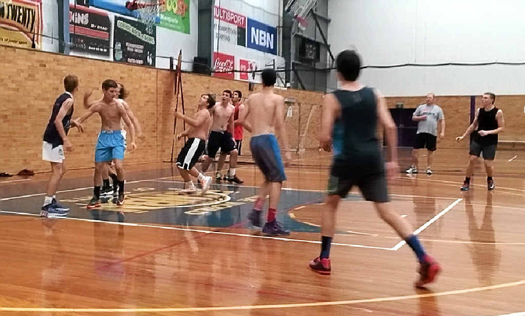 TALENT SPOTTING: The under-18 Northern Allstars men’s team hits the court in the first selection trial. TALENT SPOTTING: The under-18 Northern Allstars men’s team hits the court in the first selection trial.
